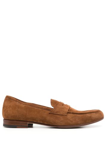 Lidfort round-toe suede loafers - Braun