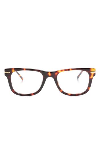 Linda Farrow Brille mit eckigem Gestell - Braun