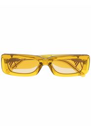 Linda Farrow Eckige Sonnenbrille - Gold