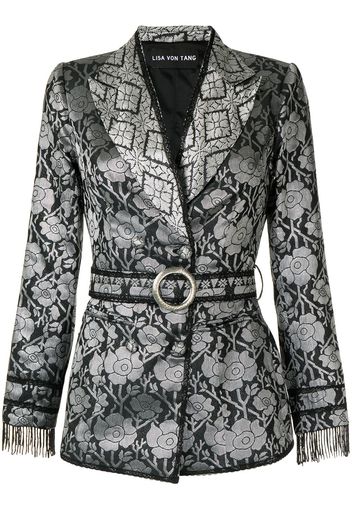 Lisa Von Tang Doppelreihiger Blazer - Schwarz