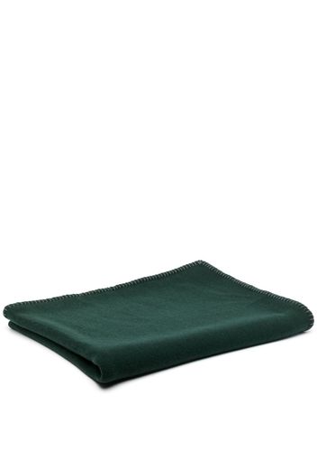 Lisa Yang stitched-edge cashmere blanket - Grün