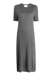 Lisa Yang Ren short-sleeve midi dress - Grau
