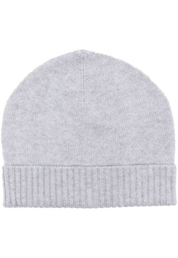 Liska ribbed-edge beanie hat - Grau