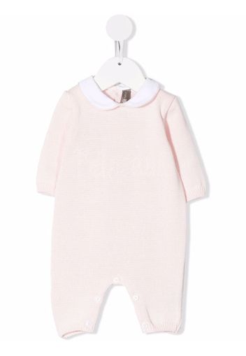 Little Bear knitted cotton romper - Rosa