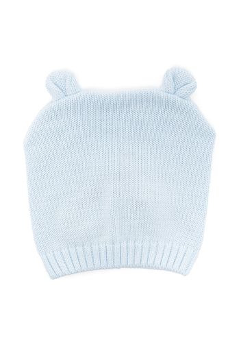Little Bear knitted cotton beanie - Blau