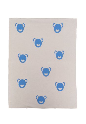 Little Bear bear-motif cotton blanket - Nude