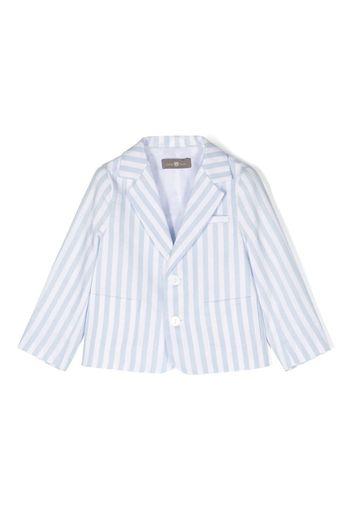 Little Bear striped single-breasted blazer - Weiß