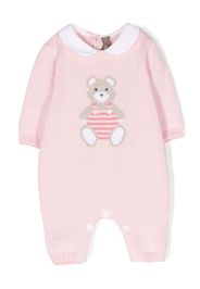 Little Bear teddy bear knitted rompers - Rosa