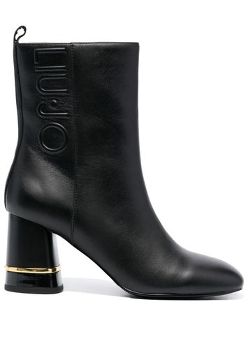 LIU JO 80mm leather ankle-boots - Schwarz