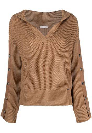 LIU JO ribbed pullover jumper - Braun