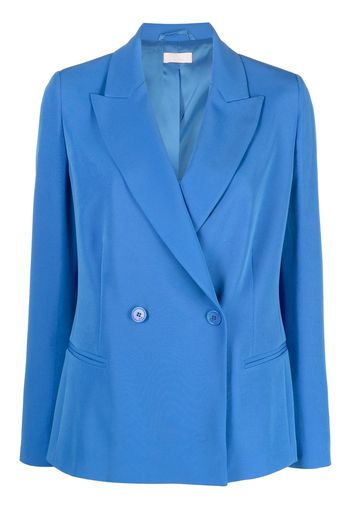 LIU JO double-breasted button blazer - Blau