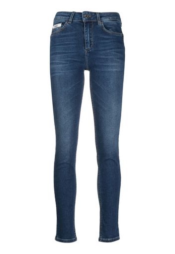 LIU JO skinny-cut high-waist jeans - Blau