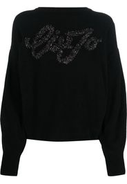 LIU JO fine-knit glittered jumper - Schwarz