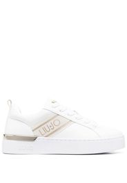 LIU JO logo-strap trainers - Weiß