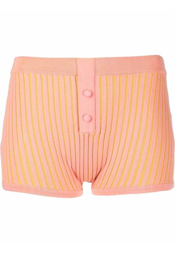 Live The Process Plaited boy shorts - Rosa