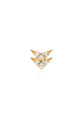 Lizzie Mandler Fine Jewelry 18kt Gelbgoldcreole mit einem Diamanten