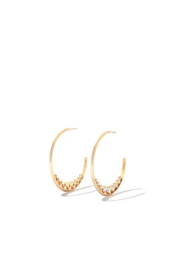 Lizzie Mandler Fine Jewelry 18kt yellow gold Éclat diamond hoop earrings