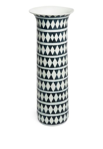 L'Objet 'Tribal Diamond' Vase - Schwarz