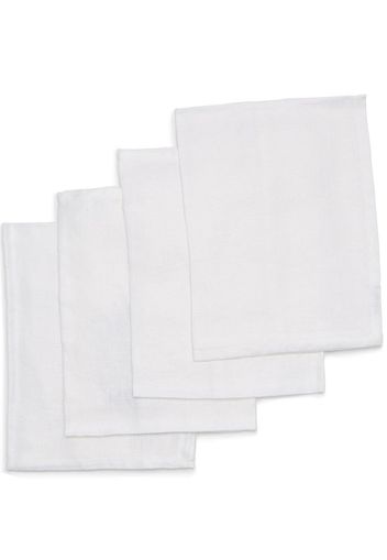 L'Objet L'OBJET LINEN SATEEN NAPKINS (SET OF 4) - Weiß