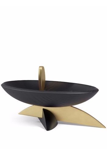 L'Objet Kelly Behun leaf oval bowl - Schwarz