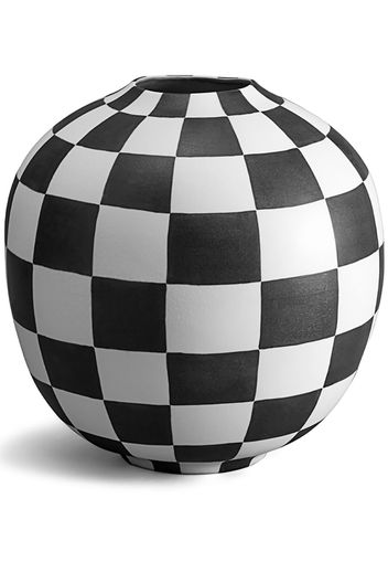 L'Objet Große Damier Vase - Weiß