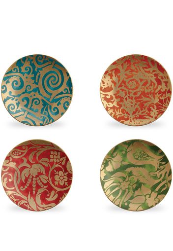 L'Objet Fortuny dessert plates (set of four) - Rot