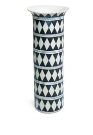 L'Objet 'Tribal Diamond' Vase - Schwarz