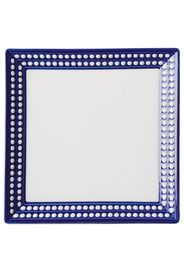 L'Objet Perlée square tray (20cm) - Blau