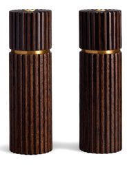 L'Objet Ionic Salz- und Pfeffermühle aus Holz - Braun