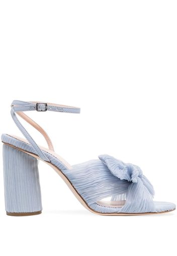 Loeffler Randall plissé-detail 90mm sandals - Blau