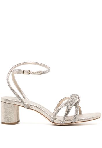 Loeffler Randall Leather Bow 60mm Sandal - Gold