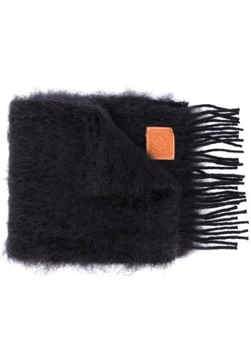 LOEWE textured anagram scarf - Schwarz