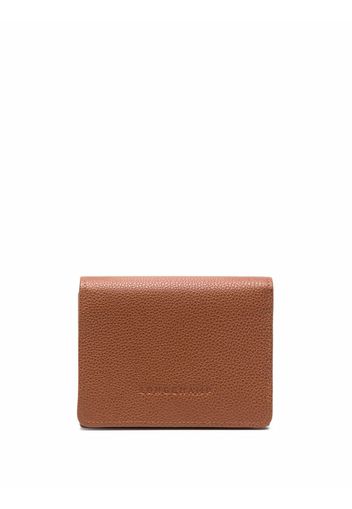 Longchamp Le Foulonné compact wallet - Braun