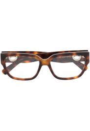 Longchamp Eckige Brille in Schildpattoptik - Braun