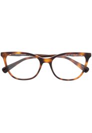 Longchamp tortoiseshell cat-eye-frame glasses - Braun