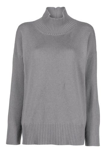 Lorena Antoniazzi cashmere turtleneck knitted jumper - Grau