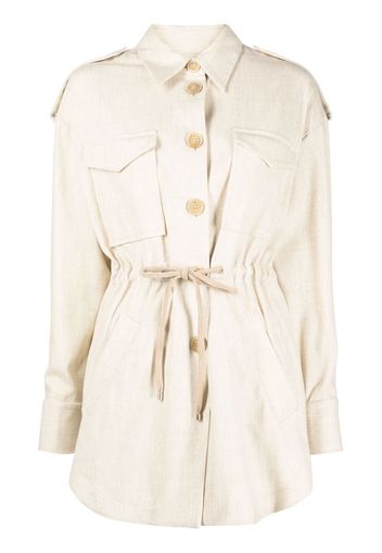 Lorena Antoniazzi buttoned shirt jacket - Nude