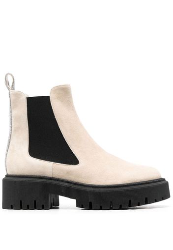 Lorena Antoniazzi 55mm slip-on leather boots - Grau