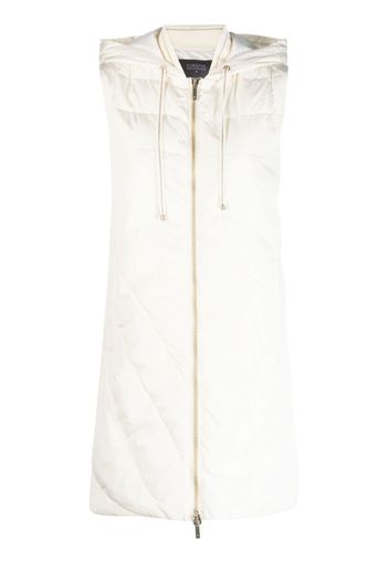 Lorena Antoniazzi long padded gilet - Weiß