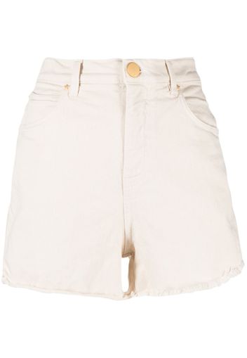 Lorena Antoniazzi high-waisted denim shorts - Nude