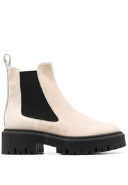 Lorena Antoniazzi 55mm slip-on leather boots - Grau