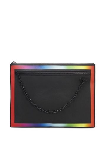 Louis Vuitton 2019 pre-owned Taiga Rainbow Pochette A4 clutch - Schwarz