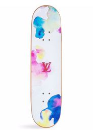 Louis Vuitton 2021 pre-owned Skateboard mit Aquarell-Print - Weiß