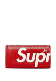 Louis Vuitton x Supreme 2017 pre-owned Brazza bi-fold wallet - Rot