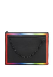 Louis Vuitton 2019 pre-owned Taiga Rainbow Pochette A4 clutch - Schwarz