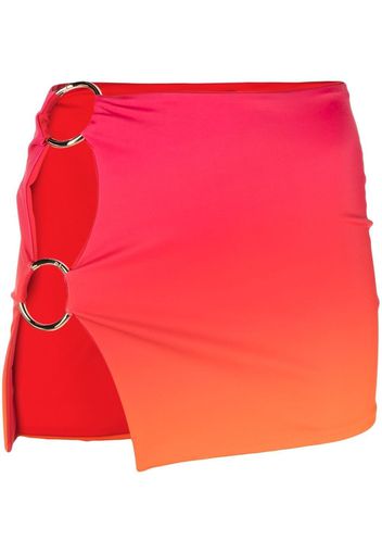 Louisa Ballou double-ring mini skirt - Rosa