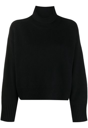 Loulou Studio Klassischer Rollkragenpullover - Schwarz