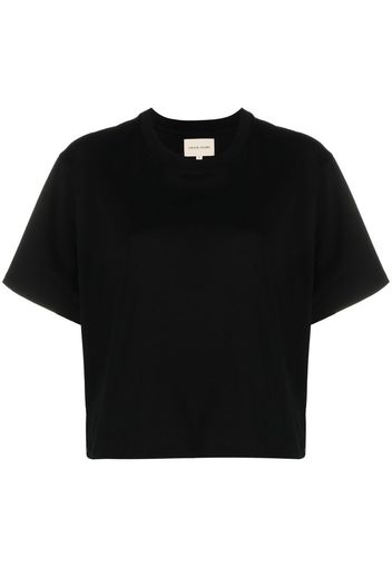 Loulou Studio crew-neck straight-hem T-shirt - Schwarz