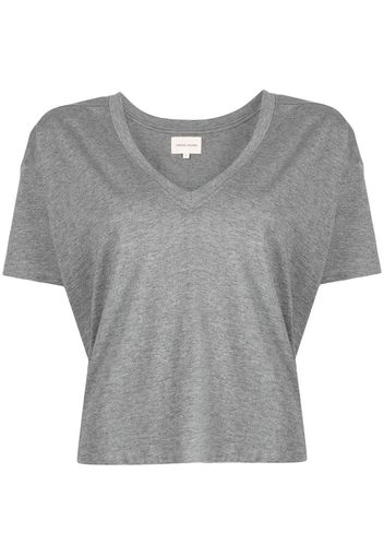 Loulou Studio V-neck Pima cotton T-shirt - Grau