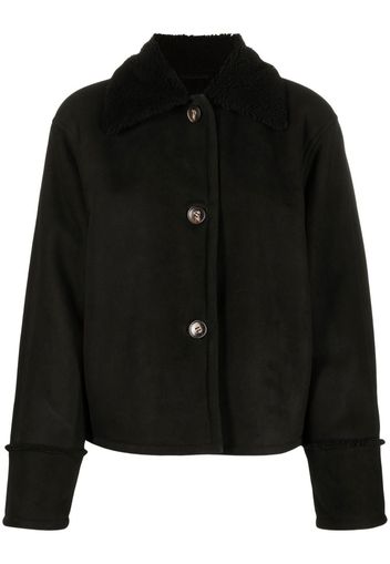 Loulou Studio Vika Shearling-Jacke - Schwarz